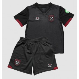 West Ham United Uit tenue Kids 2024-25 Korte Mouw (+ Korte broeken)